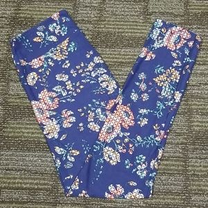 Floral Lularoe OS Leggings